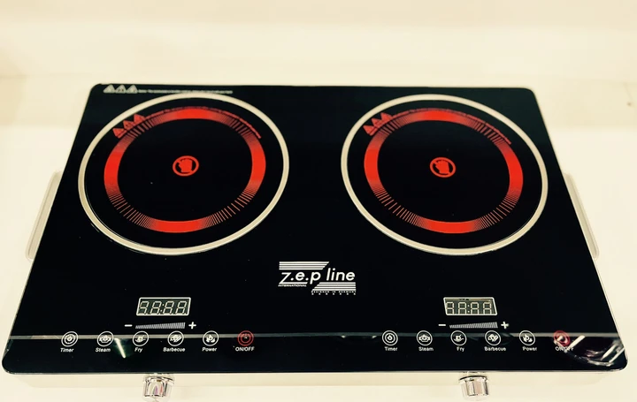 Електрична інфрачервона плита Zepline двокомфоркова ZP-062