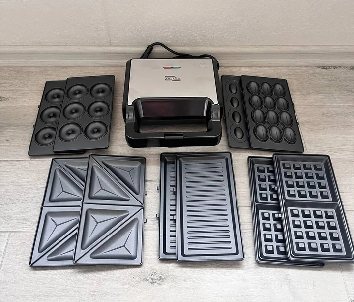 Мультимейкер, вафельниця, сендвічниця, гриль, 5в1 2200 Вт Zepline ZP-802, фото 1