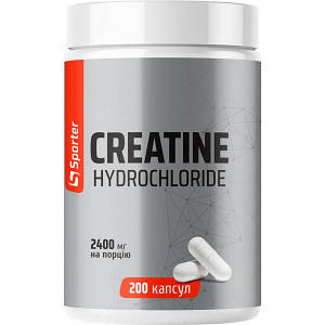 Креатин гідрохлорид Sporter Creatine hydrochloride 800 мг 200 капс.