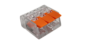 Клема швидкого монтажу на 3 контакту прозора TCom