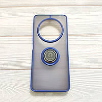 Чохол Armor Ring для Xiaomi Redmi 14C / Poco C75 протиударний з кільцем Темно-синій