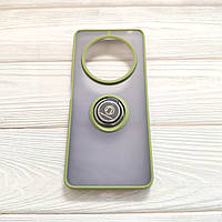 Чохол Armor Ring для Xiaomi Redmi 14C / Poco C75 протиударний з кільцем Оливковий