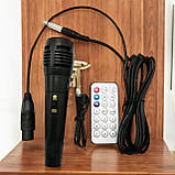 Потужна Bluetooth колонка ZQS з LED-підсвіткою та мікрофоном для караоке Акустична система, фото 6