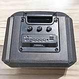 Потужна Bluetooth колонка ZQS з LED-підсвіткою та мікрофоном для караоке Акустична система, фото 5