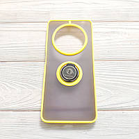 Чохол Armor Ring для Xiaomi Redmi 14C / Poco C75 протиударний з кільцем Жовтий