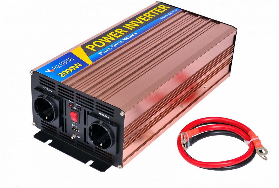 Інвертор Pulsepad PSW-2000 12V 2000W PURE SINE WAVE  Максимальна потужність, Вт: 4000