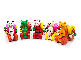 Дитячі дерев'яні машинки різні види 12шт/уп