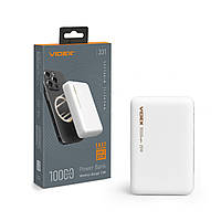 VIDEX VPB-331 MagSafe 10000 mAh PD20W, (Повербанк, бездротова зарядка, Type C)
