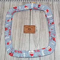 Чохол для квадратних п'ялець Nurge №4 (250*280 мм) Різдвяний сірий