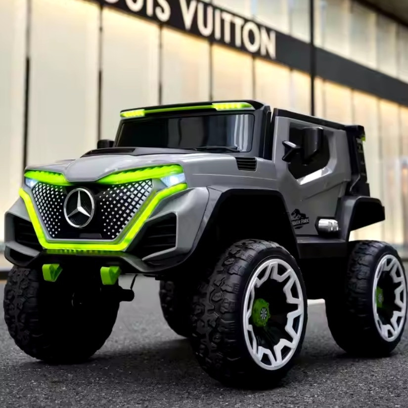 Дитячий електромобіль на акумуляторі джип Mercedes M 5912 на радіокеруванні для дітей 3-8 років Сірий