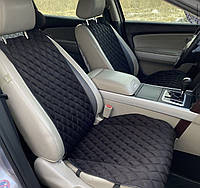 Накидки для Шевроле Такума с Алькантары. На передние сиденья CHEVROLET Taсuma Черный