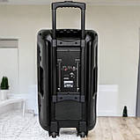 Акустична колонка з мікрофоном Колонка акумуляторна з підсвіткою SkySound Акустична система SS, фото 5