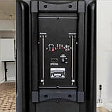 Акустична колонка з мікрофоном Колонка акумуляторна з підсвіткою SkySound Акустична система SS, фото 6