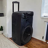 Акустична колонка з мікрофоном Колонка акумуляторна з підсвіткою SkySound Акустична система SS, фото 4