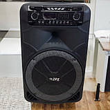 Акустична колонка з мікрофоном Колонка акумуляторна з підсвіткою SkySound Акустична система SS, фото 2