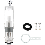 Комплект зливного механізму SIAMP Brio 573 SET 3/6 л, з прокладкою, ключем та болтами для кріплення бачка, фото 2