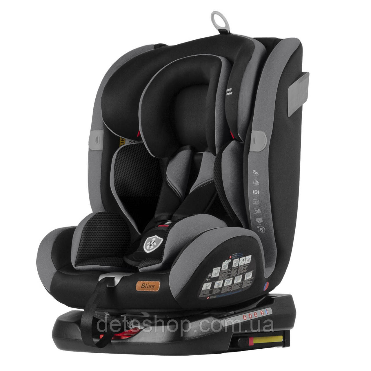 Автокрісло дитяче Tilly Bliss (0-36кг) T-535 (dark grey) Сірий
