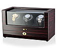Скринька для автопідзаводу трьох годинників з дерева від німецького бренду ROTHENSCHILD, фото 2