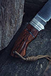 Ніж ручної роботи «Малюк #1» з піхвами зі шкіри N690/60-61 HRC., фото 3