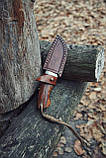 Ніж ручної роботи «Малюк #1» з піхвами зі шкіри N690/60-61 HRC., фото 7