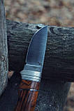 Ніж ручної роботи «Малюк #1» з піхвами зі шкіри N690/60-61 HRC., фото 5
