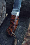 Ніж ручної роботи «Малюк #1» з піхвами зі шкіри N690/60-61 HRC., фото 6