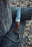 Ніж ручної роботи «Малюк #1» з піхвами зі шкіри N690/60-61 HRC., фото 4