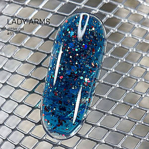 051HOLIDAY and WINE builder GLITTER GEL Lady Arms 10гр.