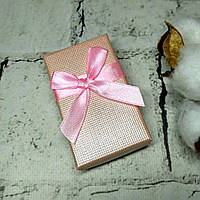 Подарункова коробочка для прикрас біжутерії 7,8х4,8х2,5 см Рожева 23-168-6