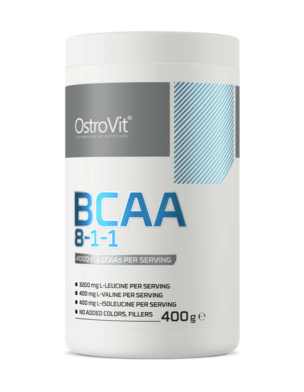 Амінокислоти БЦА Ostrovit BCAA 8:1:1 400 г Польща смак