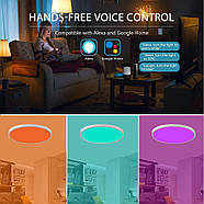 Розумний RGB-світильник з WiFi 1DAL 12W-Ø170 | Стельовий точковий LED світильник Tuya, фото 10