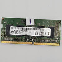 Оперативна пам'ять для ноутбука Micron SODIMM DDR4 4Gb 3200MHz PC4-25600S 1R16 CL22 (MTA4ATF51264HZ-3G2J1) Б/В