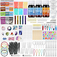 Набір з епоксидною смолою для виготовлення прикрас біжутерії та підвісок з епоксидної смоли для початківців 176 в 1