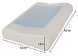 Ортопедична подушка Malatec 24238 (54×34×10 см, ефект пам'яті, охолоджувальний гель, Польща), фото 9