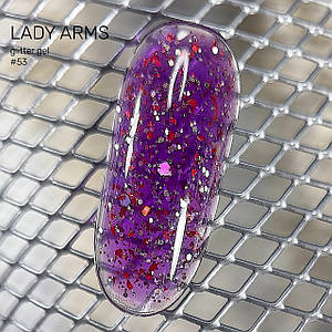 053 HOLIDAY and WINE builder GLITTER GEL Lady Arms 10гр.