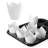 Тартолета для кексів "Тюльпан Рожевий" (50*75/100) (100 шт.)/ТЛ-175/ (1 уп.), фото 6