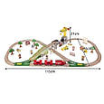 Дерев'яна залізниця Kruzzel 22495 (3,2 м, 57 елементів, паровоз із вагонами), фото 8
