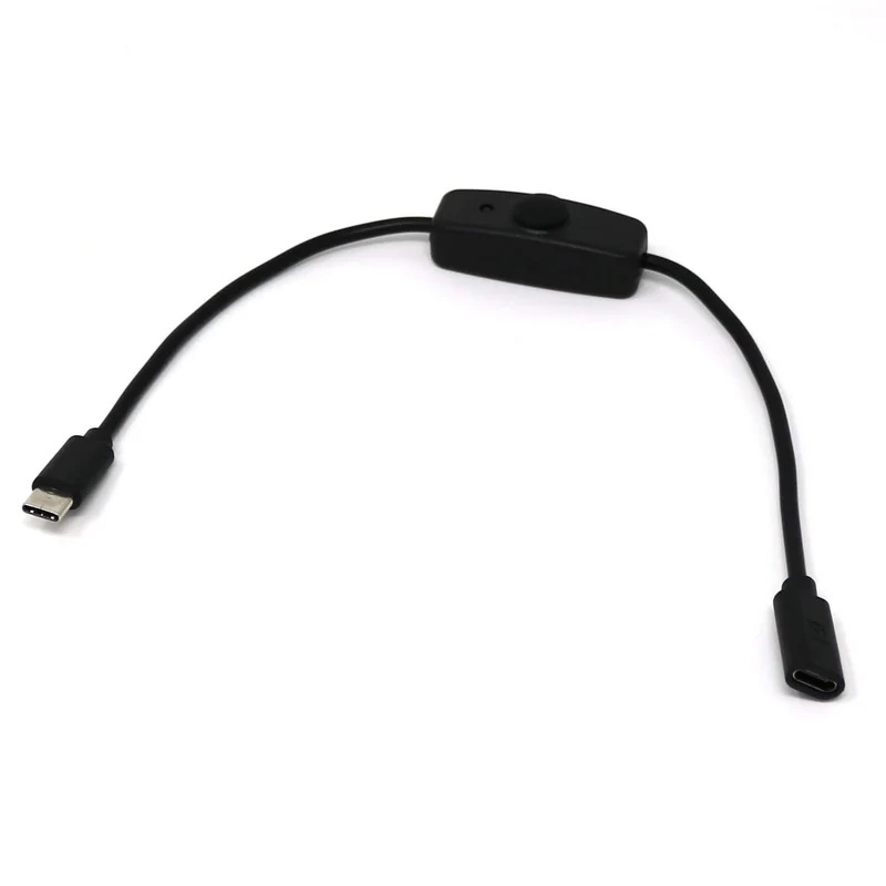 Кабель USB Type-C для Raspberry Pi 4 з вимикачем 1.5м (102509)