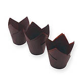 Тартолета для кексів "Тюльпан Коричневий" (50*60/80) (100 шт.)/ТЛ-150/ (1 уп.), фото 4