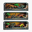 Дитячий набір реалістичних динозаврів іграшкові тварини доісторичні ящери 3 види 5 фігурок камінь дерево, фото 10