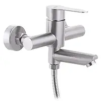 Змішувач для ванної з нержавіючої сталі ZERIX DAX-009 (EURO)