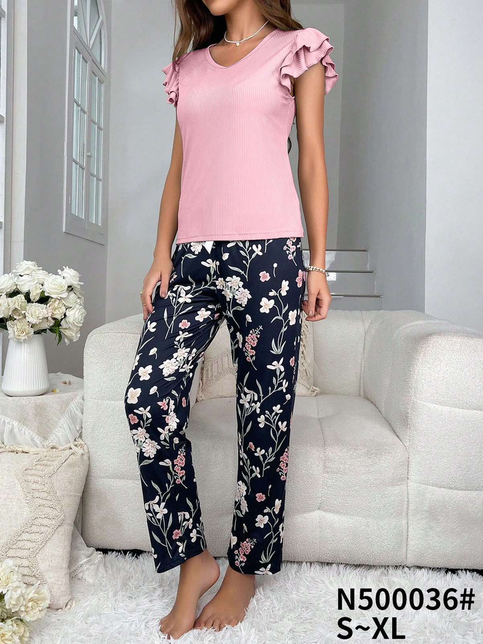 Жіноча піжама бамбук НОРМА (р-ри: 42-50) 500036-2 вир-во Китай., фото 1