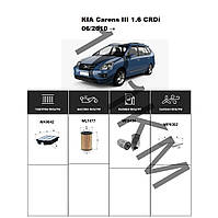 Комплект фільтрів KIA Carens III 1.6 CRDi (2010-) WIX