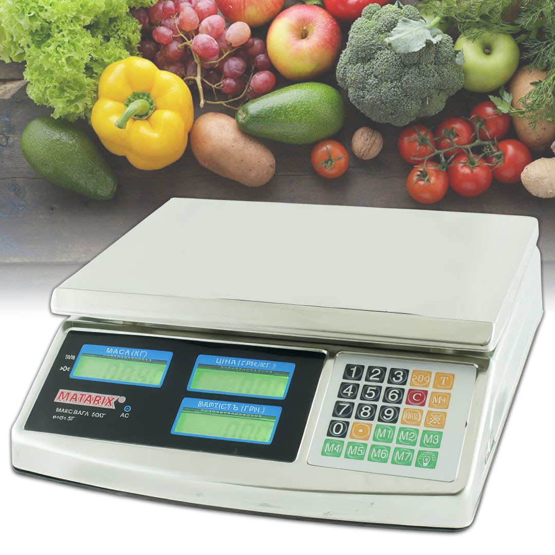 Акумуляторна торгова вага до 50 кг MATARIX MX-413 Електронні, фото 1