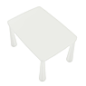 Дитячий стіл IKEA MAMMUT 50365177 Білий, фото 6