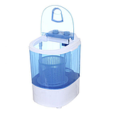 Напівавтоматична пральна машина Saturn-ST-WM0610 blue на 2.5 кг з віджимом зі знімною центрифугою, фото 3