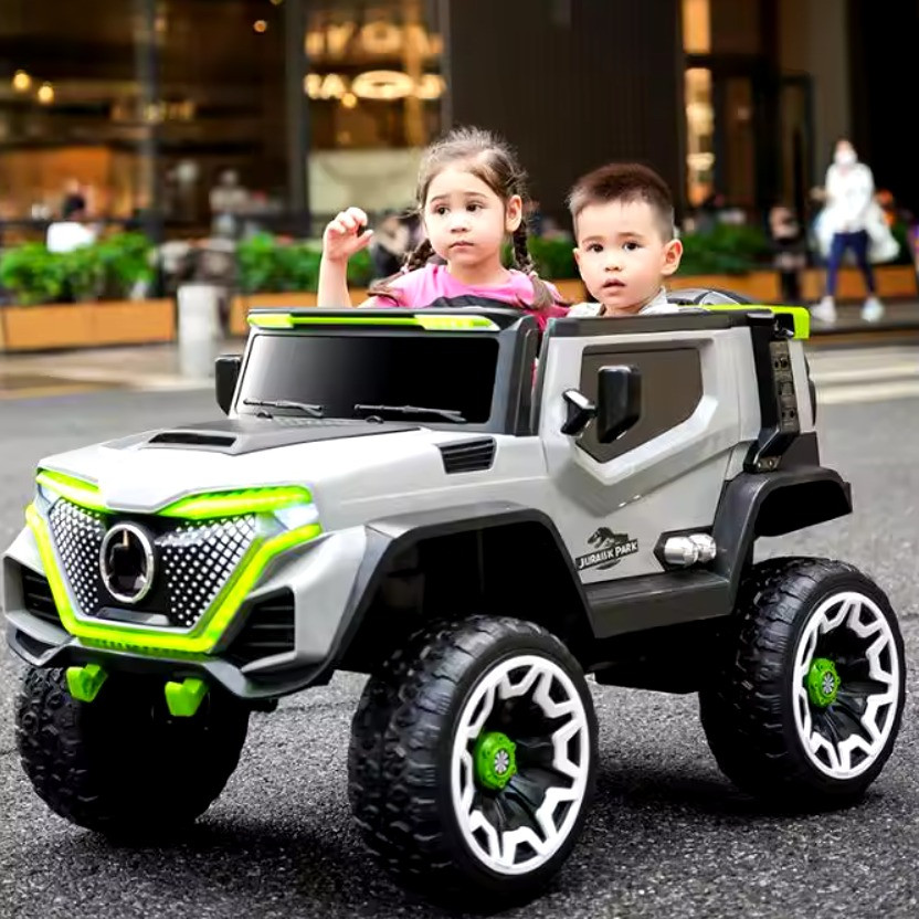 Дитячий електромобіль на акумуляторі джип Mercedes M 5912 на радіокеруванні для дітей 3-8 років Білий, фото 1