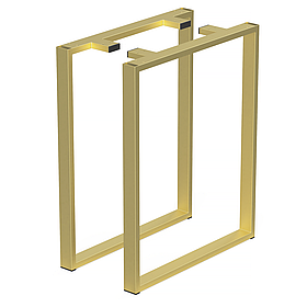 Комплект опор для столу з металу 600×110 мм, H 730 мм 2 шт Золото