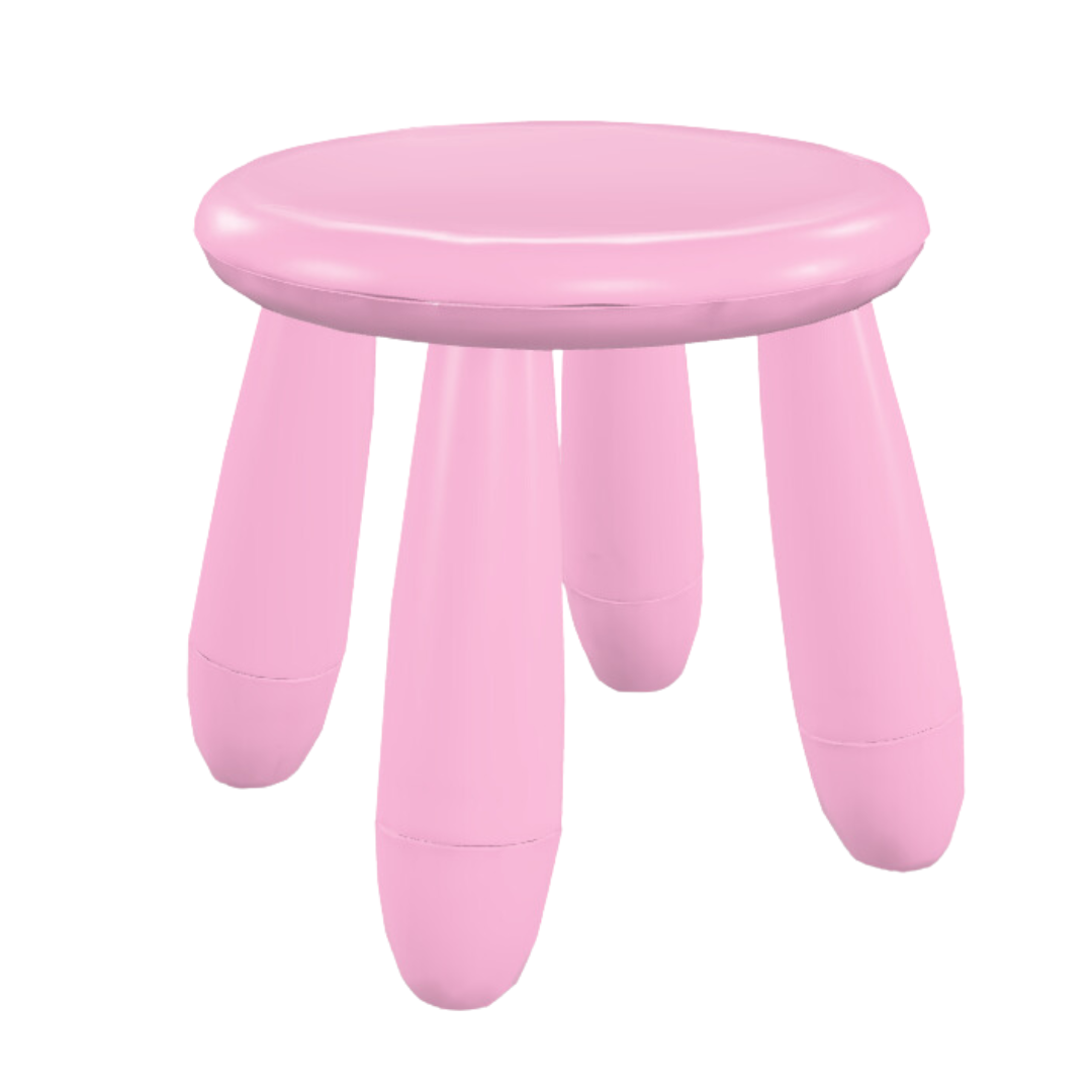 Табурет для дітей IKEA MAMMUT Рожевий 605.819.96