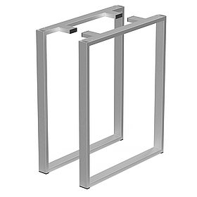 Комплект опор для столу з металу 600×110 мм, H 730 мм 2 шт Сатин